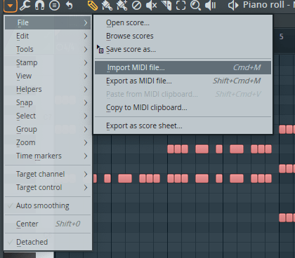 MIDI Import tool