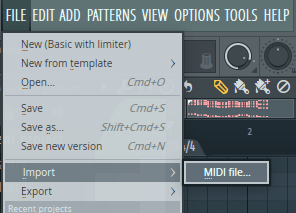 MIDI Import tool