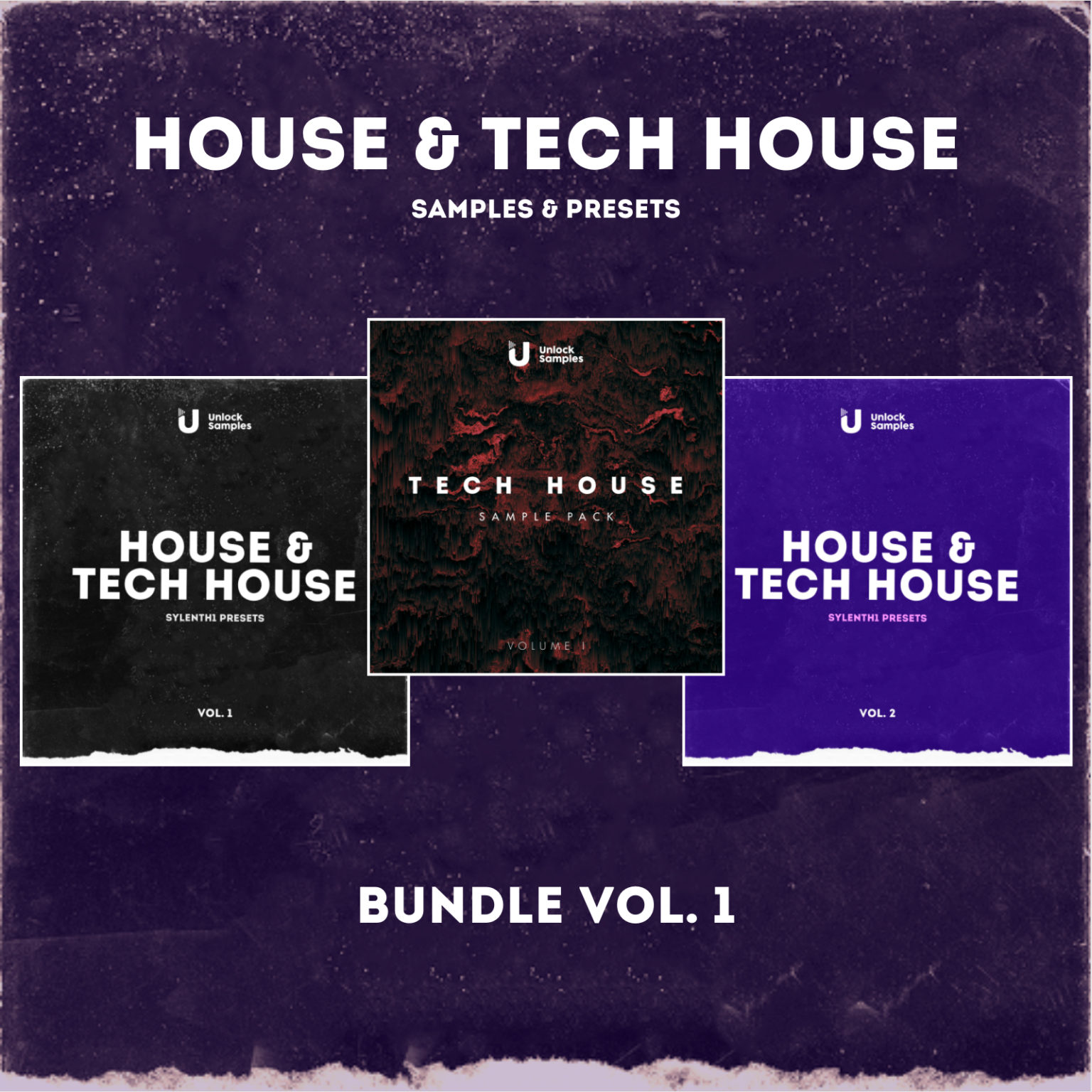 House & Tech House Samples & Presets BUNDLE VOL.1 [Unlock Samples