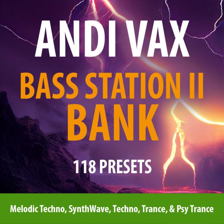 Bass Station II bank "Melodic Techno & SynthWave"