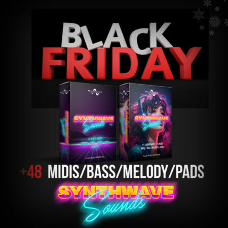 Black Friday Synth Wave - 48 MIDSBASS/MELODY/PADS